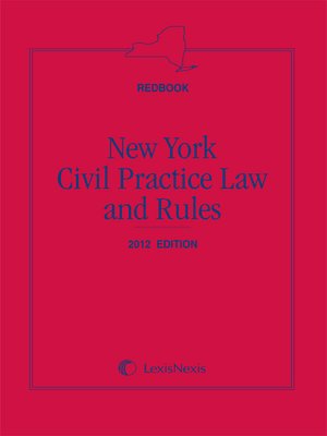 cover image of New York Civil Practice Law and Rules